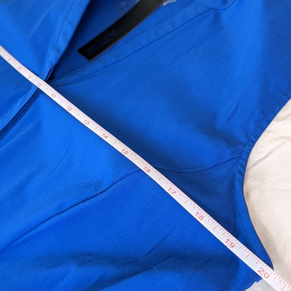 ☀️Apt 9 NWT pleated top Large blue - Picture 12 of 14